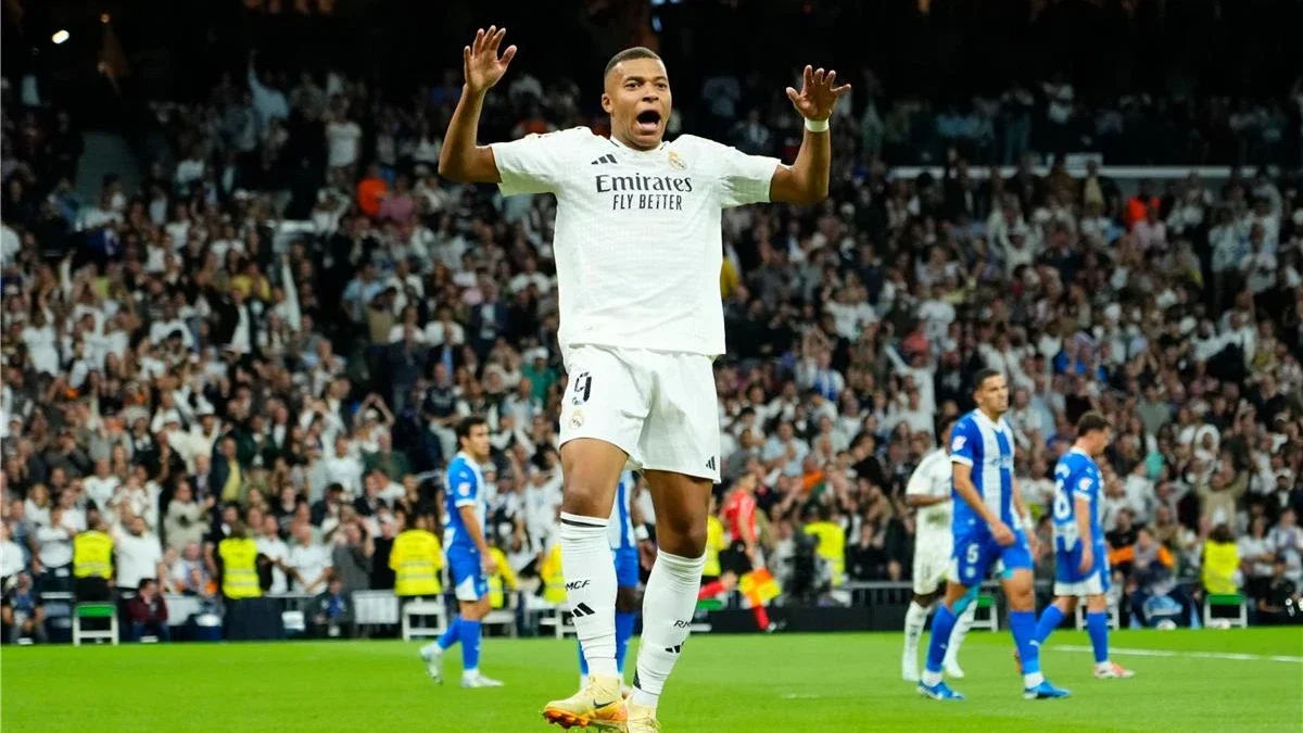 مبابي يسجل أول أهداف الكلاسيكو بين ريال مدريد وبرشلونة
