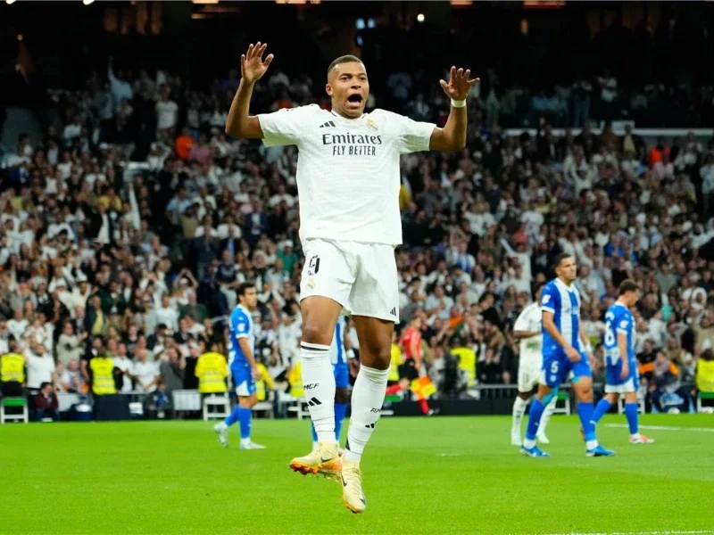 مبابي يسجل أول أهداف الكلاسيكو بين ريال مدريد وبرشلونة